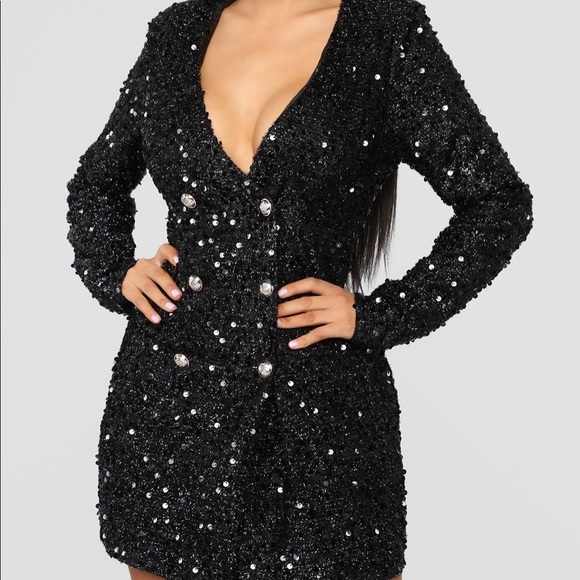 Fashion Nova Dresses Fashionova Shimmer Blazer Dress Poshmark